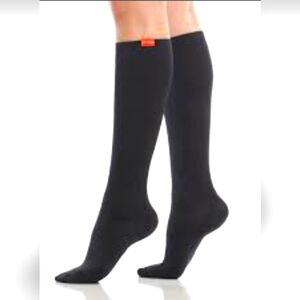 Vim&Vigr Moderate To Firm Black Compression Legwear Knee-High Sock S/M